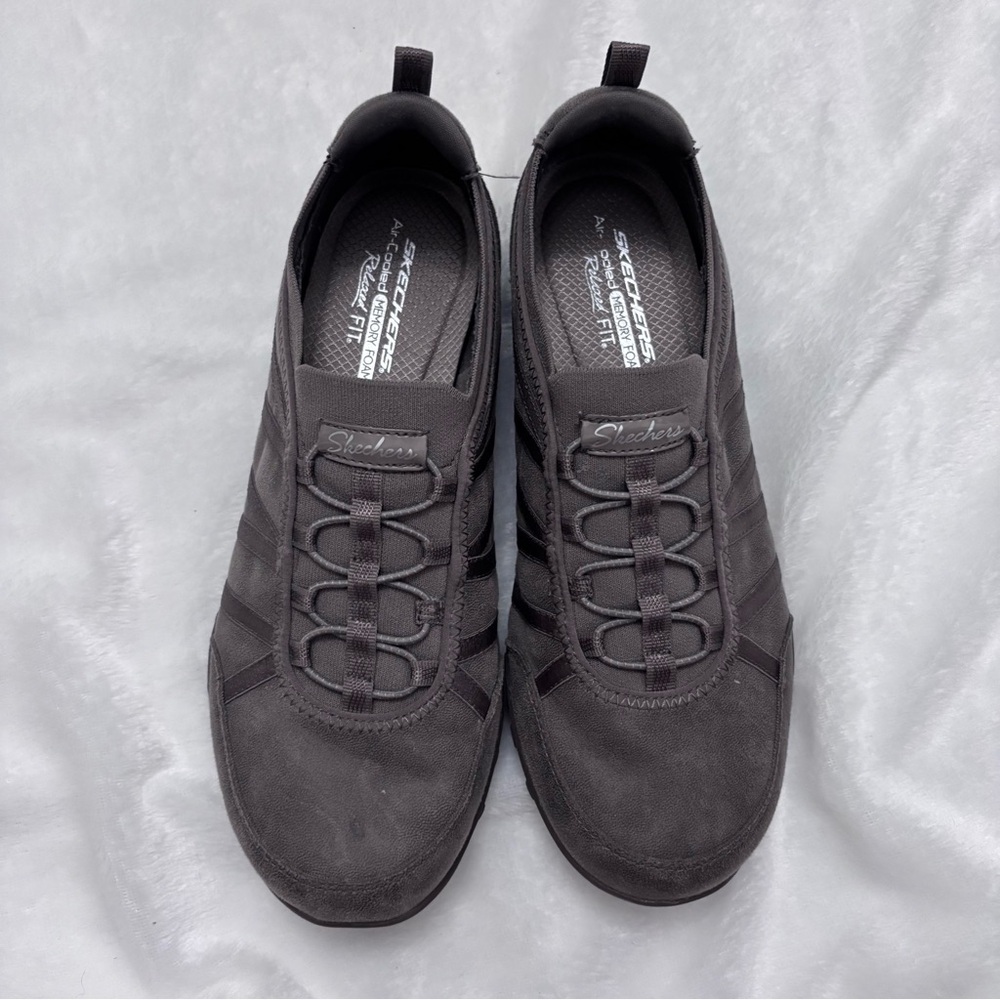 Skechers Women's Sz 11 Air Cooled Memory Foam Bungee Slip-on Comfort Shoe - Picture 5 of 7